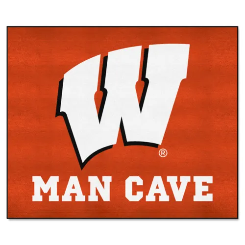 Fan Mats Wisconsin Badgers Man Cave Tailgater Rug - 5Ft. X 6Ft.