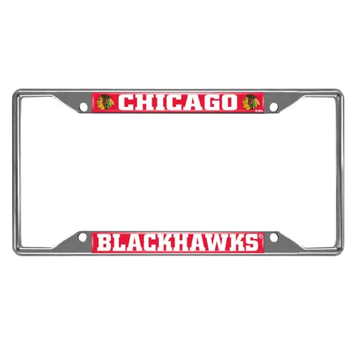 Fan Mats Chicago Blackhawks Metal License Plate Frame