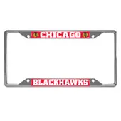 Fan Mats Chicago Blackhawks Metal License Plate Frame