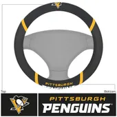 Fan Mats Pittsburgh Penguins Embroidered Steering Wheel Cover