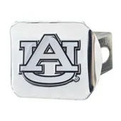 Fan Mats Auburn Tigers Chrome Metal Hitch Cover With Chrome Metal 3D Emblem