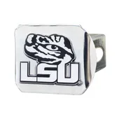 Fan Mats Lsu Tigers Chrome Metal Hitch Cover With Chrome Metal 3D Emblem