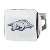 Fan Mats Arkansas Razorbacks Chrome Metal Hitch Cover With Chrome Metal 3D Emblem