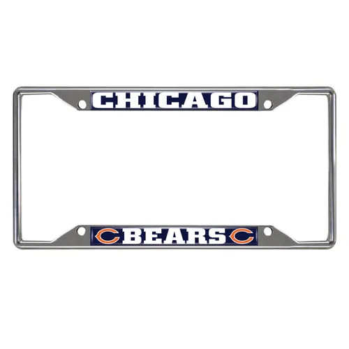 Fan Mats Chicago Bears Metal License Plate Frame