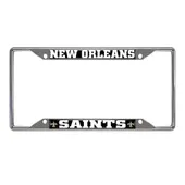 Fan Mats New Orleans Saints Metal License Plate Frame