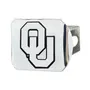 Fan Mats Oklahoma Sooners Chrome Metal Hitch Cover With Chrome Metal 3D Emblem