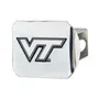 Fan Mats Virginia Tech Hokies Chrome Metal Hitch Cover With Chrome Metal 3D Emblem