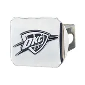 Fan Mats Oklahoma City Thunder Chrome Metal Hitch Cover With Chrome Metal 3D Emblem