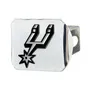 Fan Mats San Antonio Spurs Chrome Metal Hitch Cover With Chrome Metal 3D Emblem