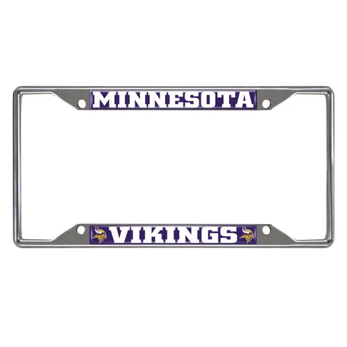 Fan Mats Minnesota Vikings Metal License Plate Frame