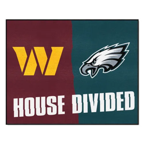 Fan Mats Nfl Football Team / Eagles House Divided Rug