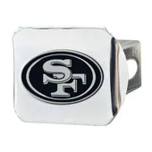 Fan Mats San Francisco 49Ers Chrome Metal Hitch Cover With Chrome Metal 3D Emblem