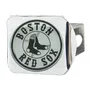 Fan Mats Boston Red Sox Chrome Metal Hitch Cover With Chrome Metal 3D Emblem