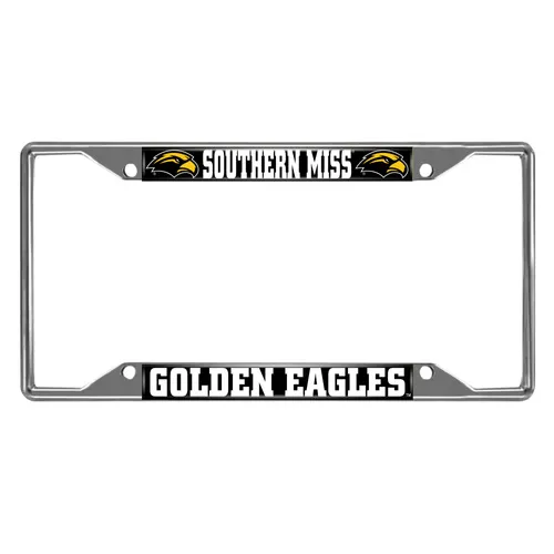 Fan Mats Southern Miss Golden Eagles Metal License Plate Frame