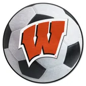 Fan Mats Wisconsin Badgers Soccer Ball Rug - 27In. Diameter