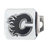 Fan Mats Calgary Flames Chrome Metal Hitch Cover With Chrome Metal 3D Emblem