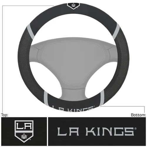 Fan Mats Los Angeles Kings Embroidered Steering Wheel Cover