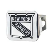 Fan Mats New York Rangers Chrome Metal Hitch Cover With Chrome Metal 3D Emblem