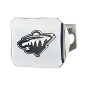 Fan Mats Minnesota Wild Chrome Metal Hitch Cover With Chrome Metal 3D Emblem