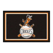 Fan Mats Baltimore Orioles 4Ft. X 6Ft. Plush Area Rug