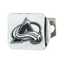 Fan Mats Colorado Avalanche Chrome Metal Hitch Cover With Chrome Metal 3D Emblem
