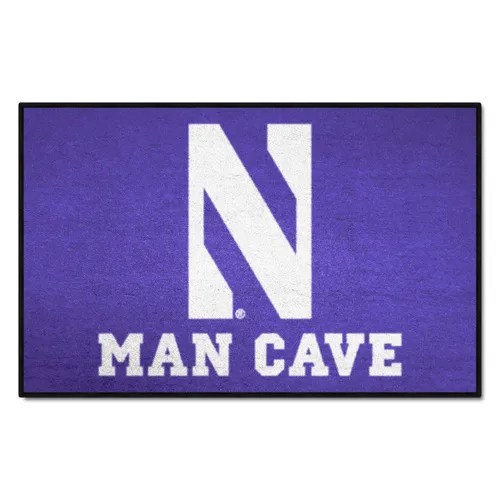 Fan Mats Northwestern Wildcats Man Cave Starter Accent Rug - 19In. X 30In.