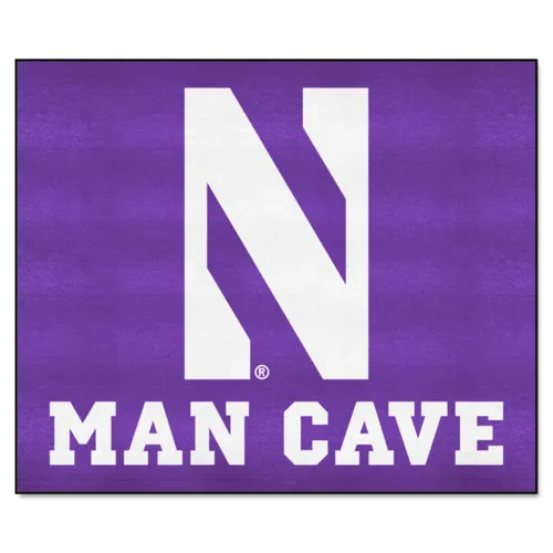 Fan Mats Northwestern Wildcats Man Cave Tailgater Rug - 5Ft. X 6Ft.