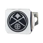 Fan Mats Denver Nuggets Chrome Metal Hitch Cover With Chrome Metal 3D Emblem