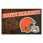 Fan Mats Cleveland Browns Starter Accent Rug - 19In. X 30In. Happy Holidays Starter Mat