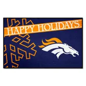 Fan Mats Denver Broncos Starter Accent Rug - 19In. X 30In. Happy Holidays Starter Mat