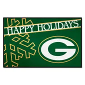 Fan Mats Green Bay Packers Starter Accent Rug - 19In. X 30In. Happy Holidays Starter Mat