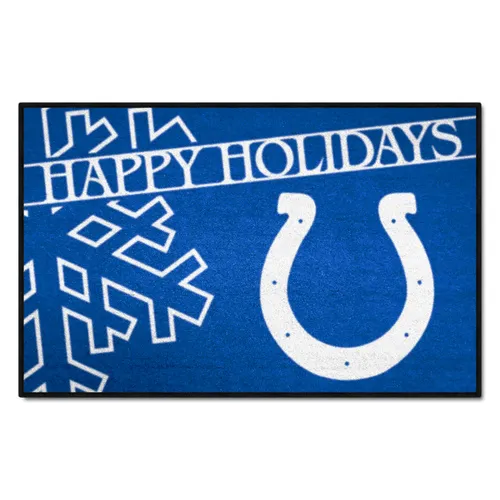 Fan Mats Indianapolis Colts Starter Accent Rug - 19In. X 30In. Happy Holidays Starter Mat