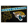 Fan Mats Jacksonville Jaguars Starter Accent Rug - 19In. X 30In. Happy Holidays Starter Mat