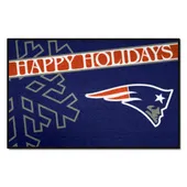 Fan Mats New England Patriots Starter Accent Rug - 19In. X 30In. Happy Holidays Starter Mat