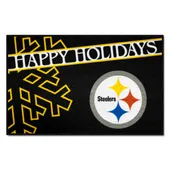 Fan Mats Pittsburgh Steelers Starter Accent Rug - 19In. X 30In. Happy Holidays Starter Mat