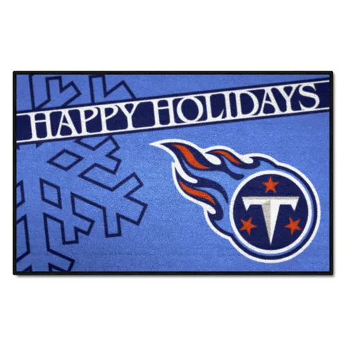 Fan Mats Tennessee Titans Starter Accent Rug - 19In. X 30In. Happy Holidays Starter Mat