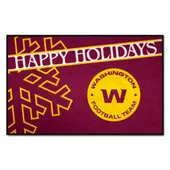 Fan Mats Washington Commanders Starter Accent Rug - 19In. X 30In. Happy Holidays Starter Mat