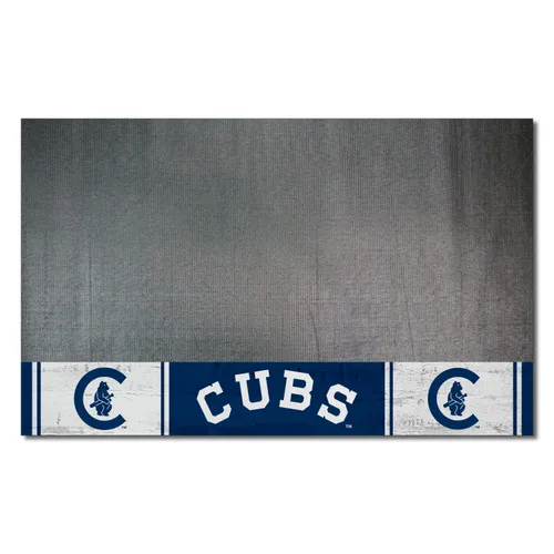 Fan Mats Chicago Cubs Vinyl Grill Mat - 26In. X 42In.