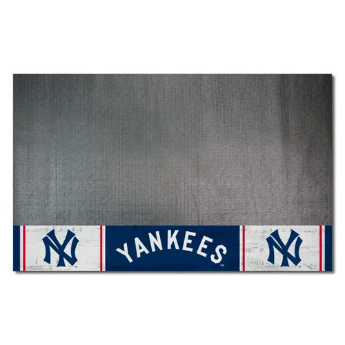 Fan Mats New York Yankees Vinyl Grill Mat - 26In. X 42In.