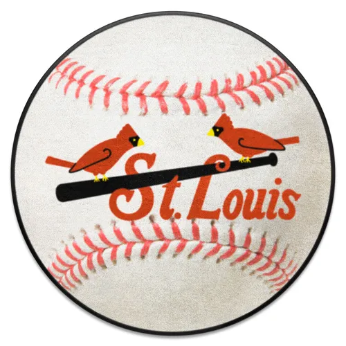 Fan Mats St. Louis Cardinals Baseball Rug - 27In. Diameter