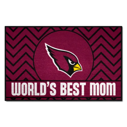 Fan Mats Arizona Cardinals Starter Accent Rug - 19In. X 30In. World's Best Mom Starter Mat