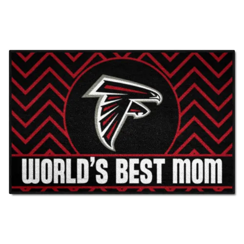 Fan Mats Atlanta Falcons Starter Accent Rug - 19In. X 30In. World's Best Mom Starter Mat