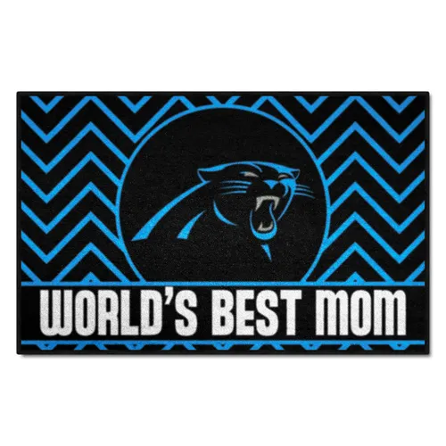 Fan Mats Carolina Panthers Starter Accent Rug - 19In. X 30In. World's Best Mom Starter Mat