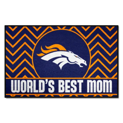 Fan Mats Denver Broncos Starter Accent Rug - 19In. X 30In. World's Best Mom Starter Mat