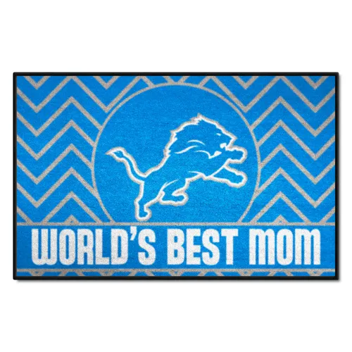 Fan Mats Detroit Lions Starter Accent Rug - 19In. X 30In. World's Best Mom Starter Mat