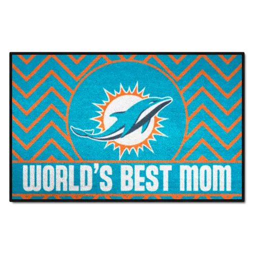 Fan Mats Miami Dolphins Starter Accent Rug - 19In. X 30In. World's Best Mom Starter Mat