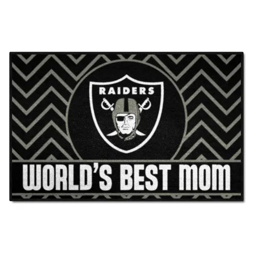 Fan Mats Las Vegas Raiders Starter Accent Rug - 19In. X 30In. World's Best Mom Starter Mat