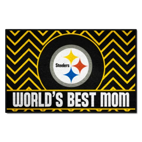 Fan Mats Pittsburgh Steelers Starter Accent Rug - 19In. X 30In. World's Best Mom Starter Mat