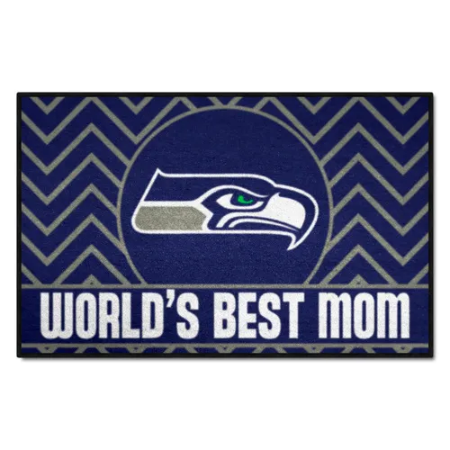 Fan Mats Seattle Seahawks Starter Accent Rug - 19In. X 30In. World's Best Mom Starter Mat