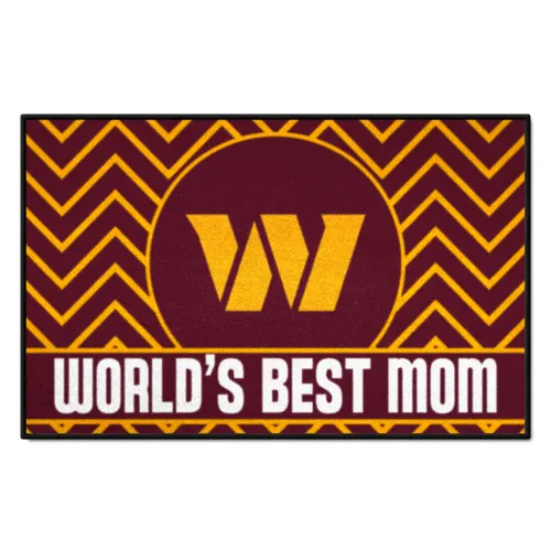 Fan Mats Washington Commanders Starter Accent Rug - 19In. X 30In. World's Best Mom Starter Mat